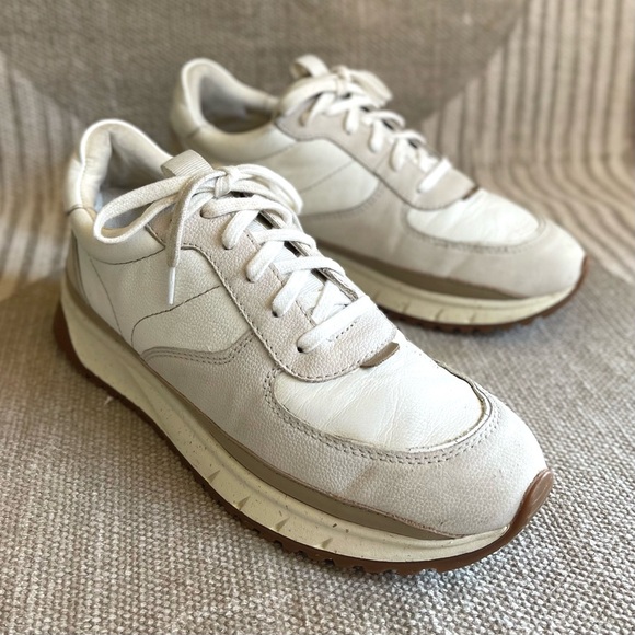 Madewell Women's Kickoff Trainer Sneakers in Neutral Colorblock Leather - Picture 5 of 8